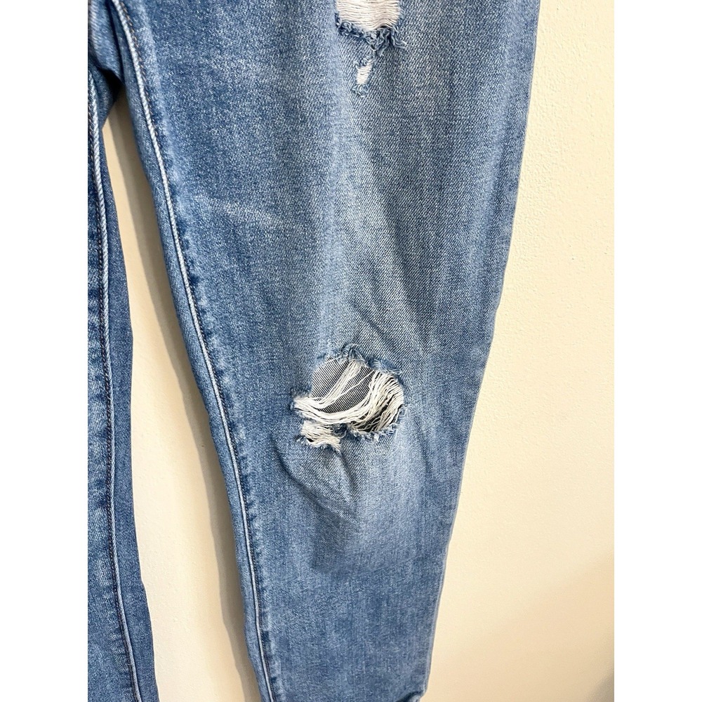 HATCH Claire Distressed Straight-Leg Maternity Jeans Under Bump 28 - Picture 7 of 16